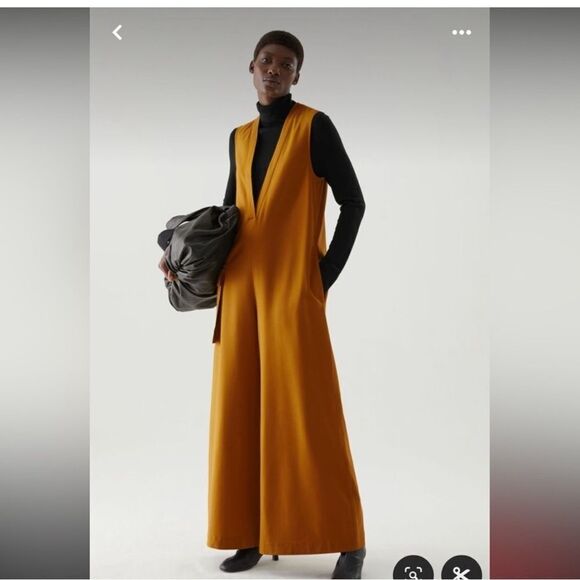 COS Sleeveless jumpsuit with straight pants with pockets size EU 34 New - Picture 1 of 14